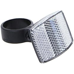 Lentes De Seguridad Blancos BOBEINI Bicicleta Manillar Reflector Reflectante Delantero Trasero Luz de Advertencia Lente de Seguridad Blanco