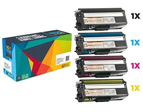 Do it Wiser Cartouches de Toner TN325 Compatibles pour Brother HL 4140CN HL 4150CDN HL 4570CDW HL MFC 9460CDN MFC 9465CDN MFC 9970CDW DCP 9050CDN DCP 9055CDN DCP 9270CDN (Pack de 4)
