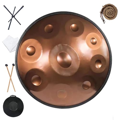 Steel Tongue Drum 9 Notas 22 Pulgadas en Re menor miniatura 1