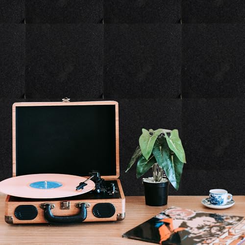 4 Piezas Paneles de Espuma Acústica Cubo para Pequeñas Habitaciones y Puertas en Color Negro miniatura 5