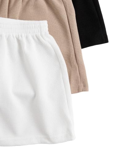 Image of SOLY HUX Women's Summer Shorts 3 Packs Casual Comfy Shorts Sets