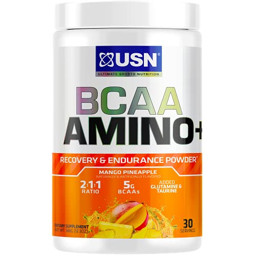 USN Supplements BCAA Amino + Supplement, Mango Pineapple, 11.60 Oz