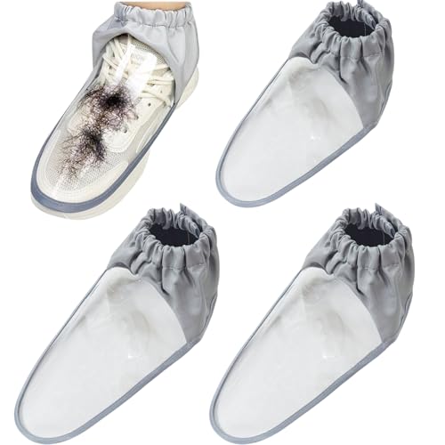 Eherdm 2pair Barber Shoe Covers Clear Pvc Overshoes Protective Hair Dye Shoes...