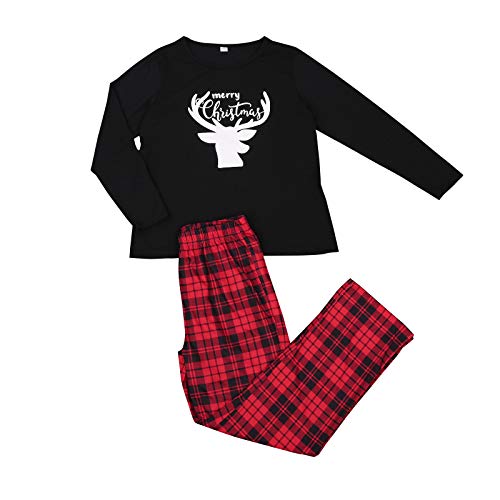 Pijama 2 Piezas Navidad Padres e Hijos Iguales Invierno Camista Mangas Largas...