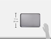 Vista 5 de Cuisinart AMB-15BS Chef's Classic - Bandeja antiadherente para hornear, 15 pulgadas, color plateado