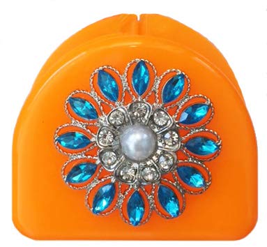 Zumoe Decorated Retainer Case - Blue Star - Orange