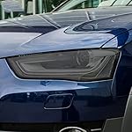 CARamzll Car Headlight Tint Smoked Black Protective Film Sticker, for Audi A3 8V A4 B8 B9 A5 A6 C8 A7 A8 D4 TT E-tron R8 Q8 Accessories