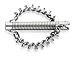 Chain-Spinning Head wihtout Ring with 2 Chains and Spikes 22mm.