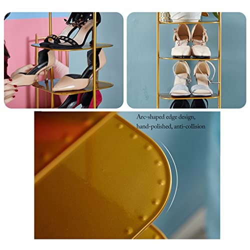 Étagère à chaussures en métal de rangement vertical pour couloir et dressing - 6