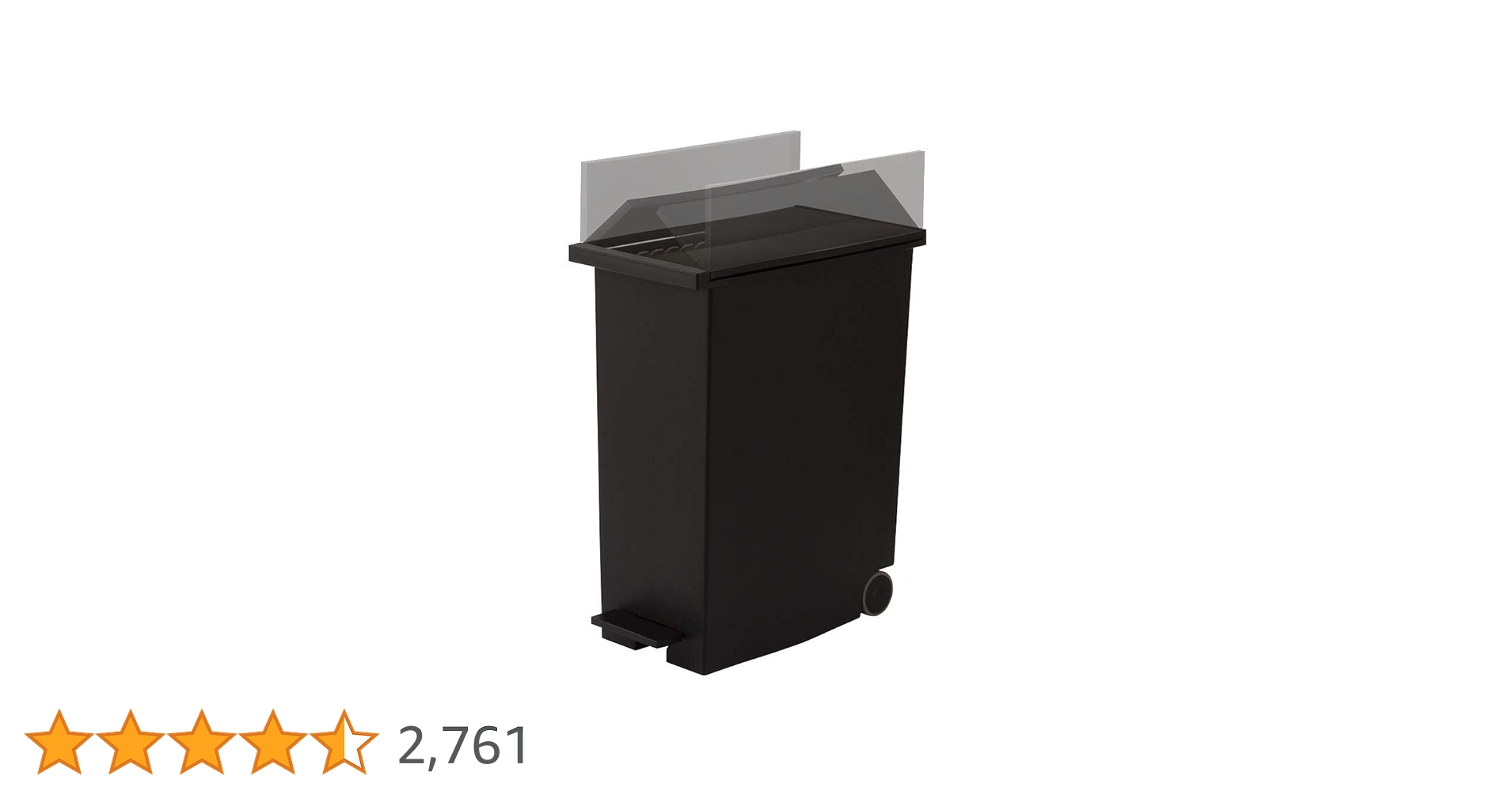 Amazon｜[ケユカ] テレビで紹介 両開きダストボックス L 27L 黒