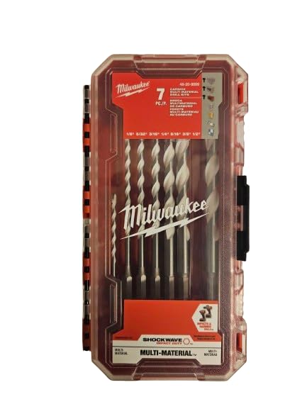 Milwaukee Shockwave Multi-Material Drill Bit Kit W/07 Pcs 48-20-8899