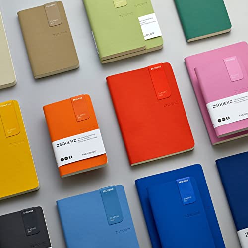 Image of Zequenz | Pocket Notebook | A6- | Blank | 200 Pages | Soft Cover | Dark Navy | 360-Degree Lay-Flat Design |Fountain Pen Friendly