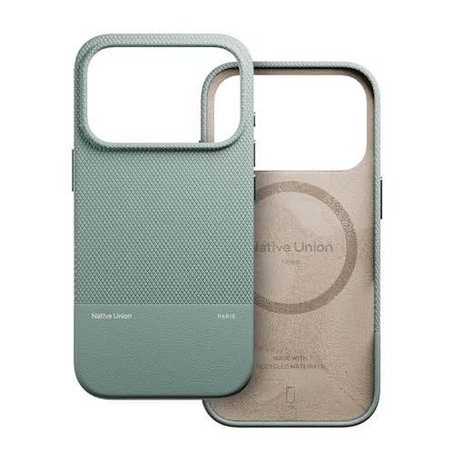 Native Union (Re)Classic Case 3.0 - lCeBujI MagSafeΉA}Olbg - ϋvEĐfގgp - 1.8m/6ft ϗی iPhone 17 Pro iX[gO[/Slate Gre