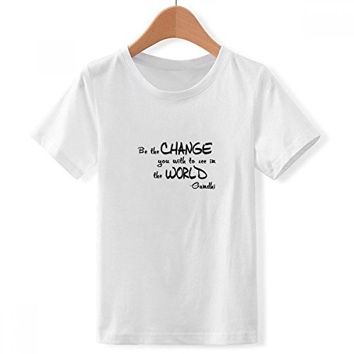 T-shirt blanc garçon XX-Grand qui ne se déforme pas avec motif multicolore résistant au lavage