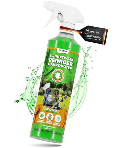 Qindoo Limpiador para robot cortacésped, limpieza de la cámara de corte, spray de limpieza para eliminar el corte de césped seco, 500 ml