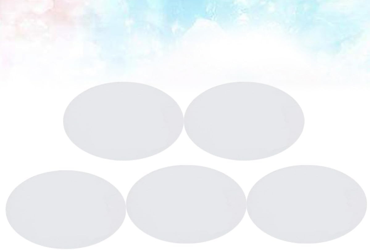 5 Pcs Oval Cotton Canvas Panel for Hobbyists and Students Art