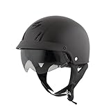 ScorpionExo Unisex-Adult half-size-helmet-style EXO-C110 Helmet (Matte Black,Small), 1 Pack