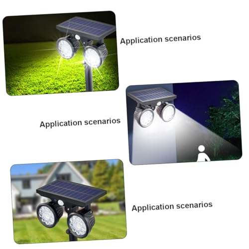 Lampe solaire extérieure LED double tête : la solution anti-obscurité étanche IP65