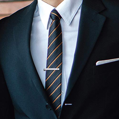 Bodyj4You 4Pc Cufflinks Tie Bar Money Clip Set | Button Shirt Initials Alphabet Letter K | Mirror Polished Silvertone Metal | Best Man Groom Wedding Business Gift Box #TOP4