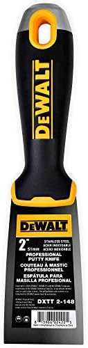 DEWALT 2" Putty Knife | Stainless Steel w/Soft Grip Handle | DXTT-2-148