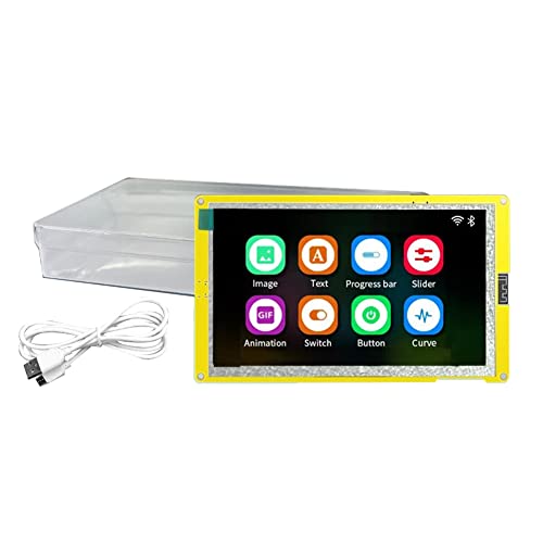 Eighosee ESP32-S3 7 Pulgadas 800X480 TN RGB LCD TFT HMI 8M PSRAM 16M Flash Smart Display MCU WiFi MóDulo Bluetooth (Sin Toque)