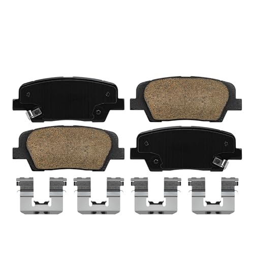 Image of Detroit Axle - Brake Pads for 2016-2020 Kia Sorento 2017 2018 2019 Front & | Rear Ceramic Brakes Pads w /Hardware Replacement