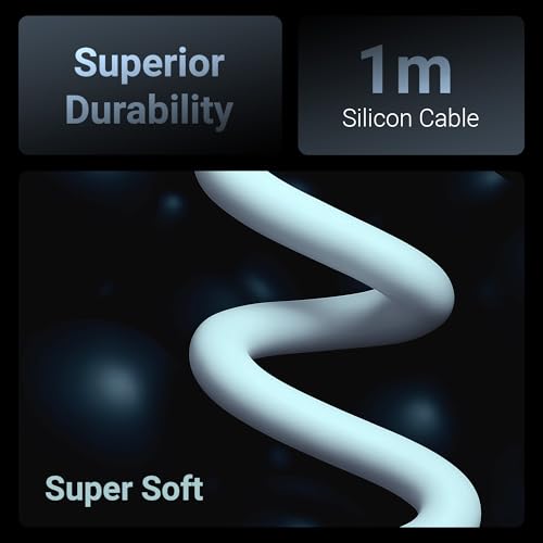 Image of Zebronics Wattz 60CC2 Type-C to Type-C Soft Silicone Cable, PD 60W, 1 Meter, Durable, Charge & Sync, Rapid Charging, For Laptops, Tablets, Mobiles (Blue)