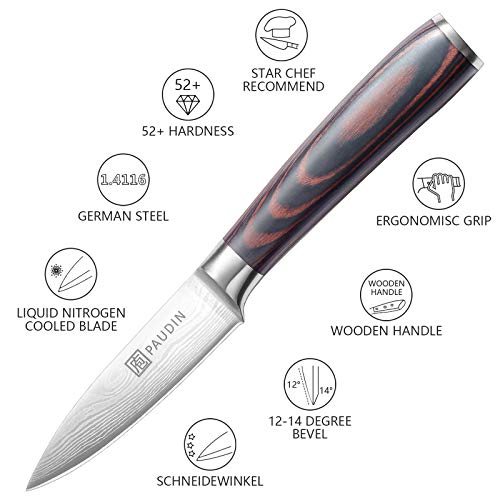 PAUDIN Paring Knife and Kitchen Utility Knife - image 3