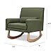 Nursery Works Sleepytime Rocker in Olive Boucle with Light Legs, Greenguard Gold and CertiPUR-US Certified