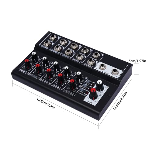 10 Channel Audio Mixer,Sound Mixing Console,Professional Phantom Power Audio Mixer,Digital Music Sound Card Dj Console System With Bluetooth For Professional And Beginners #TOP4
