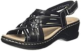 clark wedge sandals on sale Innenmaterial: Textil Clarks Damen Slingback Sandalen, Schwarz (Black Leather Black Leather), 41 EU