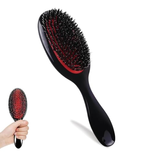 Extensions Bürste Wildschweinborsten Haarbürste Pneumatik Bürste Und Nylonborsten Für Haarverlängerungen Und Natürliches Haar Ideal Für Dickes Lockiges Oder Langes Haar