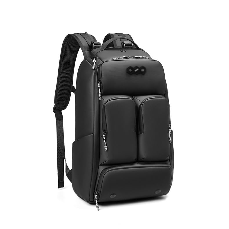 Mochila de fotografía con compartimentos modulares y pack de 3 fundas 4