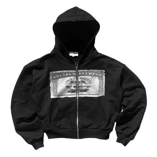 ジャケット・アウター 2000s Archive , biggest hoodie Amazon.com: Zip up Hoodie Y2k Unisex Oversized Graphic