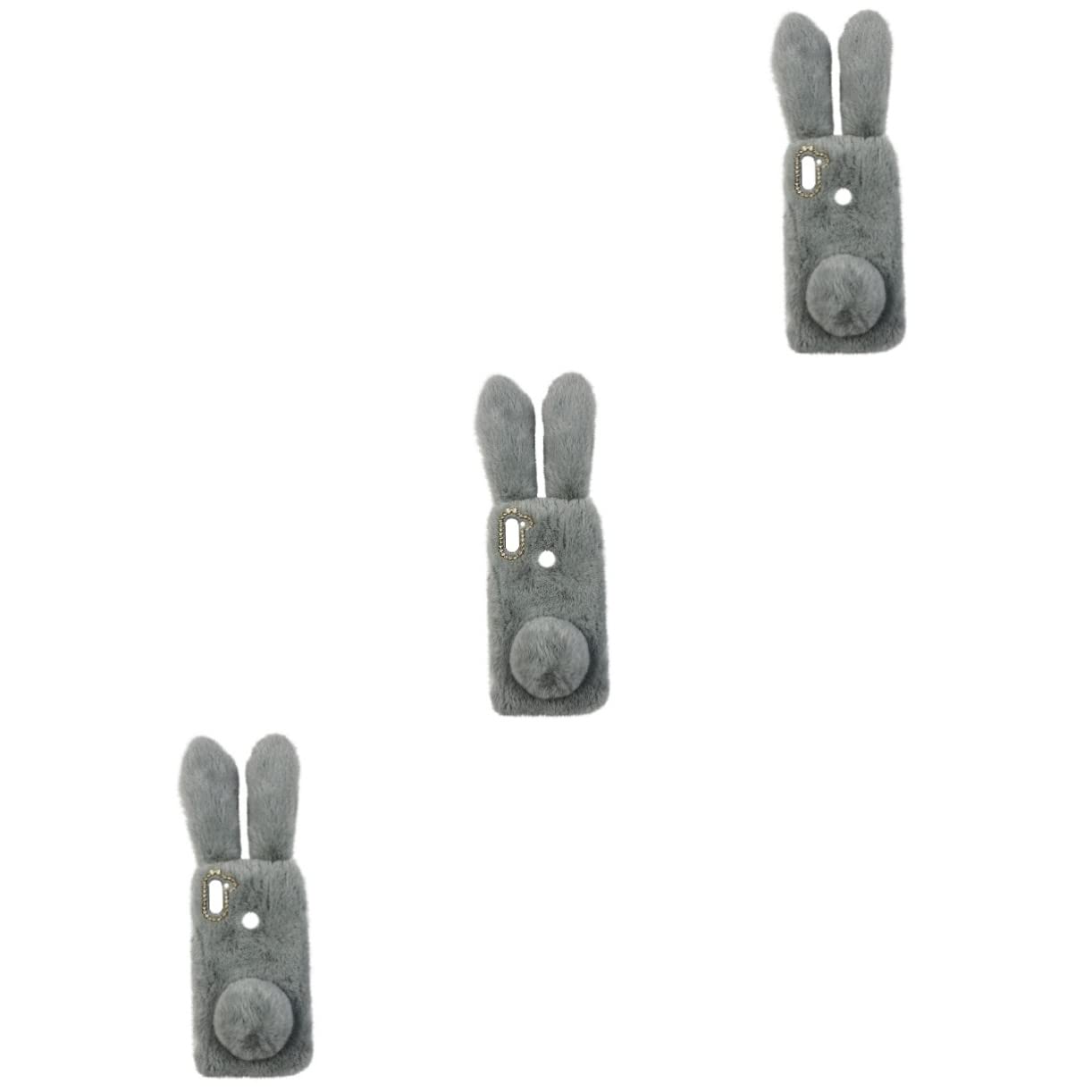 Angoily 3piezas Funda De Teléfono De Diseño De Conejo De Felpa Protector Adorable Compatible y