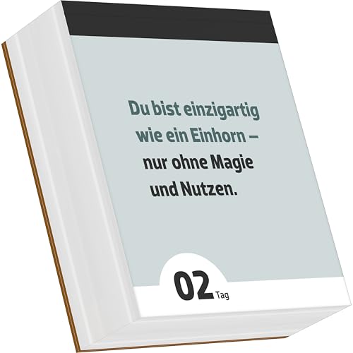 Alpha Edition - Tage voller Frust – Immerwährender Tagesabreißkalender 11×13 cm mit 365 sarkastischen & ironischen Sprüchen, schwarzhumoriger ... Witz: 365 Tage gepflegte Unzufriedenheit