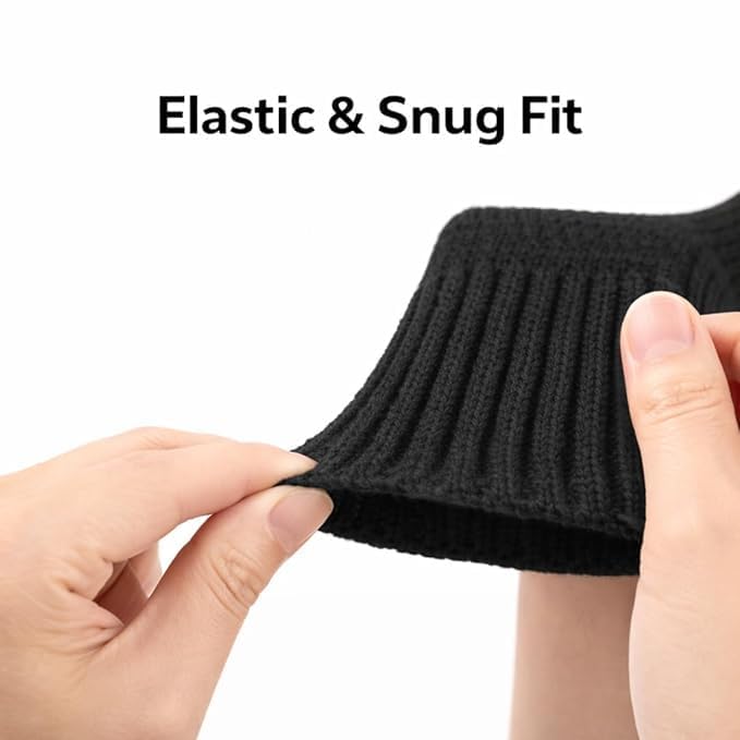 Besque Winter Gloves for Men & Women with Touchscreen Finger Bike Winter Hand Gloves for Men Woolen Winter Gloves for Women Thermal Hand Gloves for Winter Warm Gloves Winter Wear Unisex (Zed Black) 4