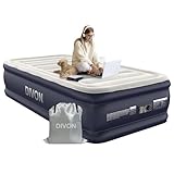 Twin Air Mattress with Built-in Pump,18''Raised Blow Up Mattress 2 Mins Self Inflation/Deflation,Upgraded Thicker Inflatable Mattress，Flocked Top Air Bed with Storage Bag for Guests,Home，Camping