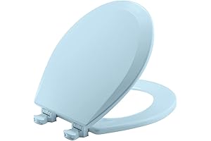 Cute Toilet Seat: Bemis 500EC 464 500EC464 Toilet Seat, 1 Pack Round, Dresden Blue