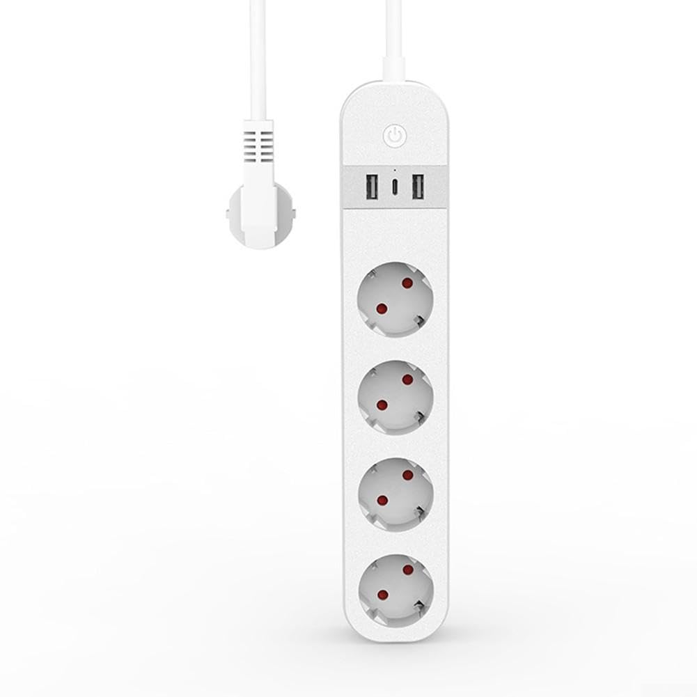 Smart WLAN Steckdosenleiste 4-Fach USB Energieüberwachung