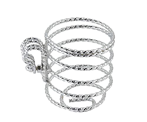 Chrome Steel Twisted Cup Holder for Bikes, Bicycles, trikes, lowrider Bikes, Beach Cruisers, Stretch Bikes.