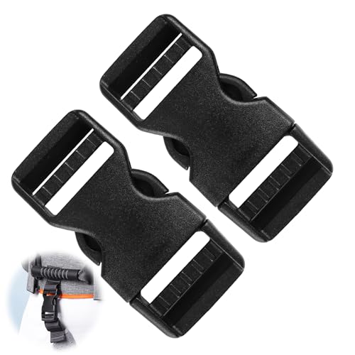 Smomend 2 Stück Steckschnalle 25mm Beidseitig Verstellbar,...