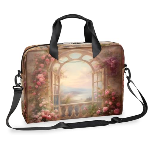 Maletín para portátil floral 15.6 pulgadas miniatura 1