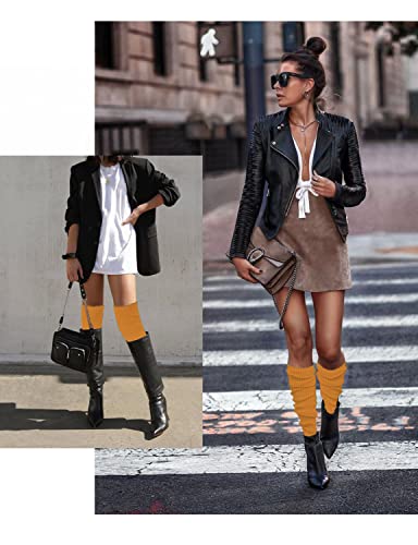 Image of v28 Women's Neon Knit Leg Warmer for 80s Party Dance Sports Yoga