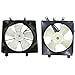 OHGGYQO 2Pcs Radiator And Consender Cooling Fan Blade A/C 13451982