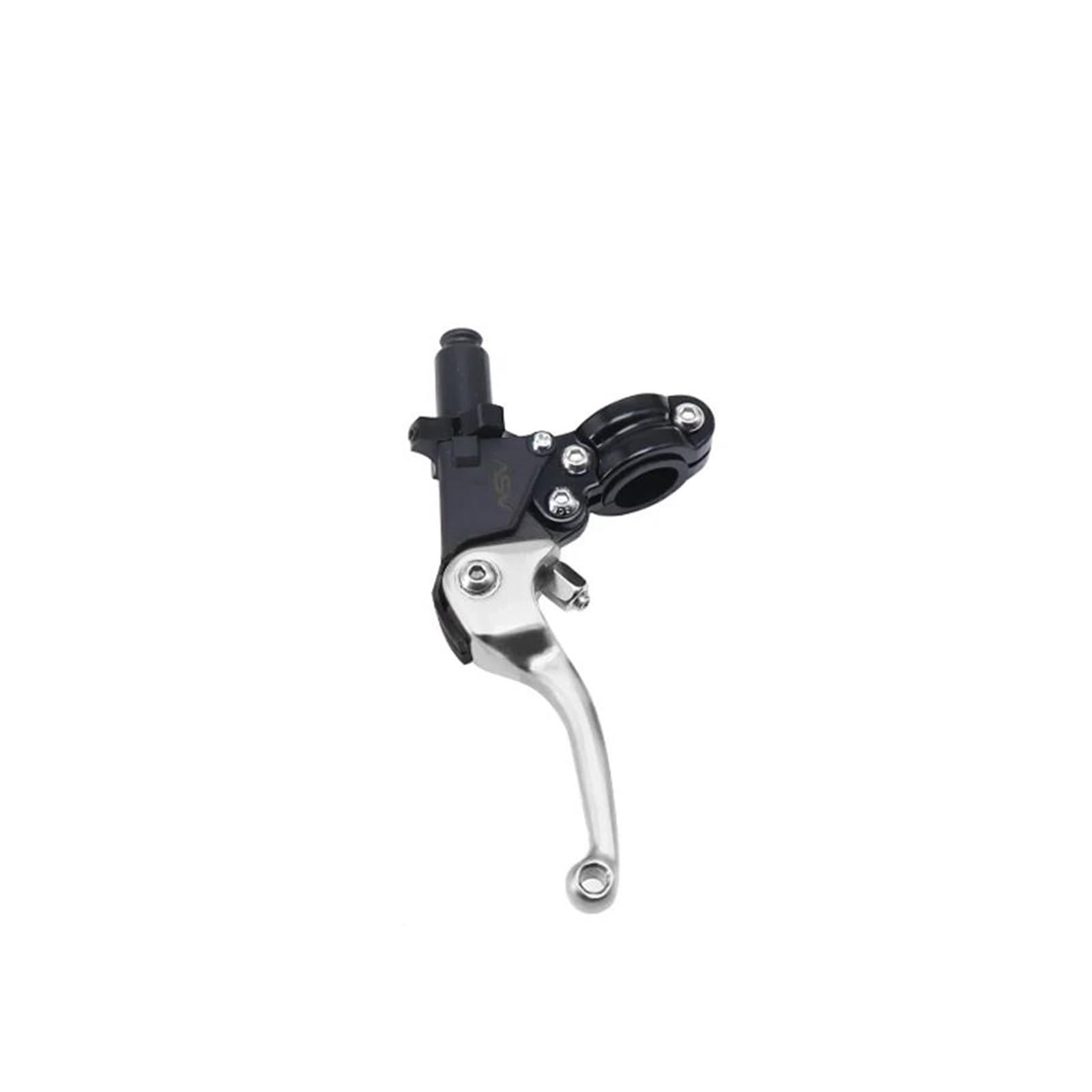SUPER DAFI Brake Clutch Levers Universal 22MM Diameter Aluminum Adjustable Motorcycle Brake Handlebar Modified Clutch Lever Clutch Brake Lever(Short Silver)