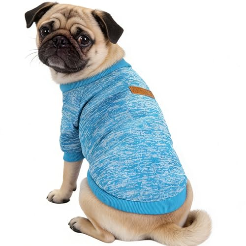 Fleece Dog Sweatshirt, Puppy Winter Jacket Outfit, Warm Cover with Pet Clothing Layer, Soft Cold Weather Canine Apparel Wear, Se