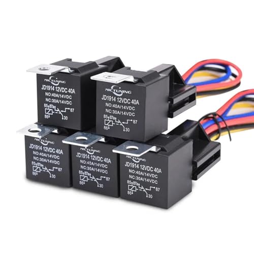 Prise de relais automobile robuste 12V 4 broches 40A pour circuit DC - 2