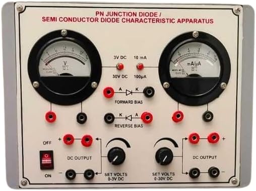 P-N Junction Diode V-I Characteristics Apparatus | Forward & Reverse Bias Experiment Kit | Semiconductor Physics Lab Trainer for School College Electronics