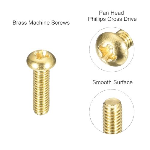 Uxcell A23122400UX0074 Brass Machine Screws thumb #3